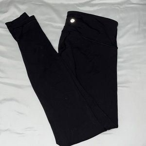 Black Align MidRise Lululemon Leggings